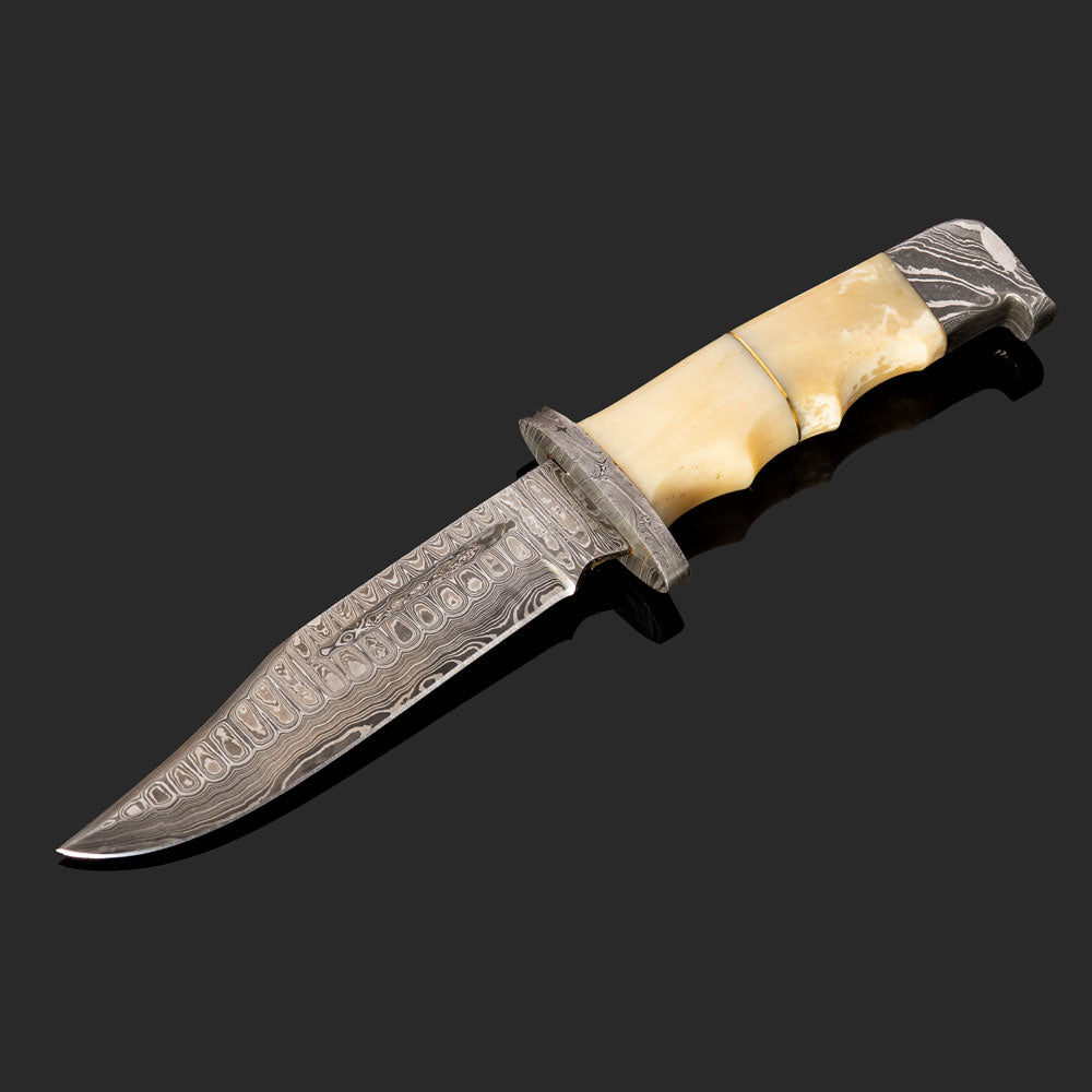 Classic Hunter - Damascus Knife (Ivory)