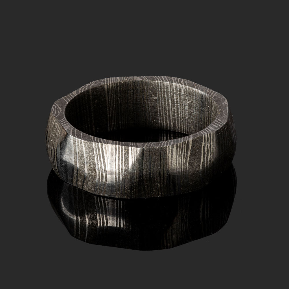 Damascus Steel Ring - Classic