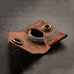 Best Christmas Gifts 2023 - Damascus Steel Ring - Classic