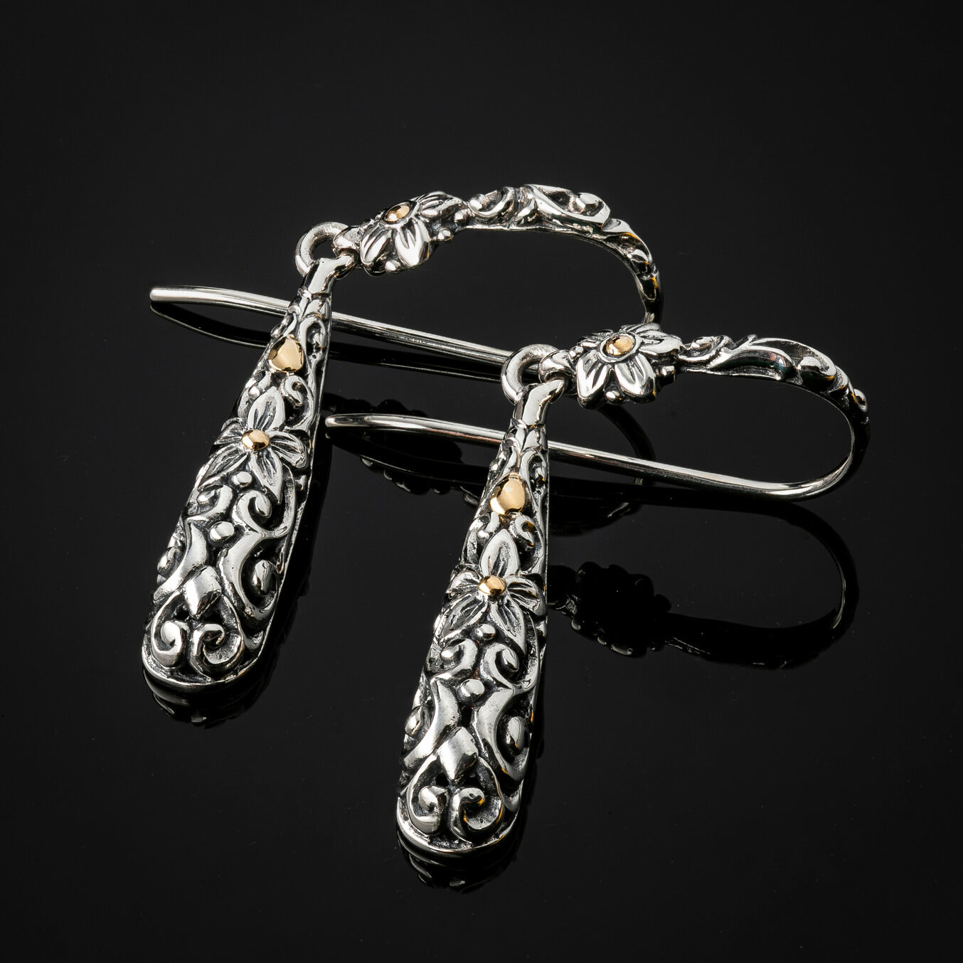 Floral Teardrop Earrings