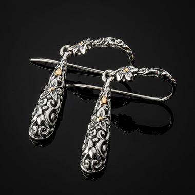 Floral Teardrop Earrings