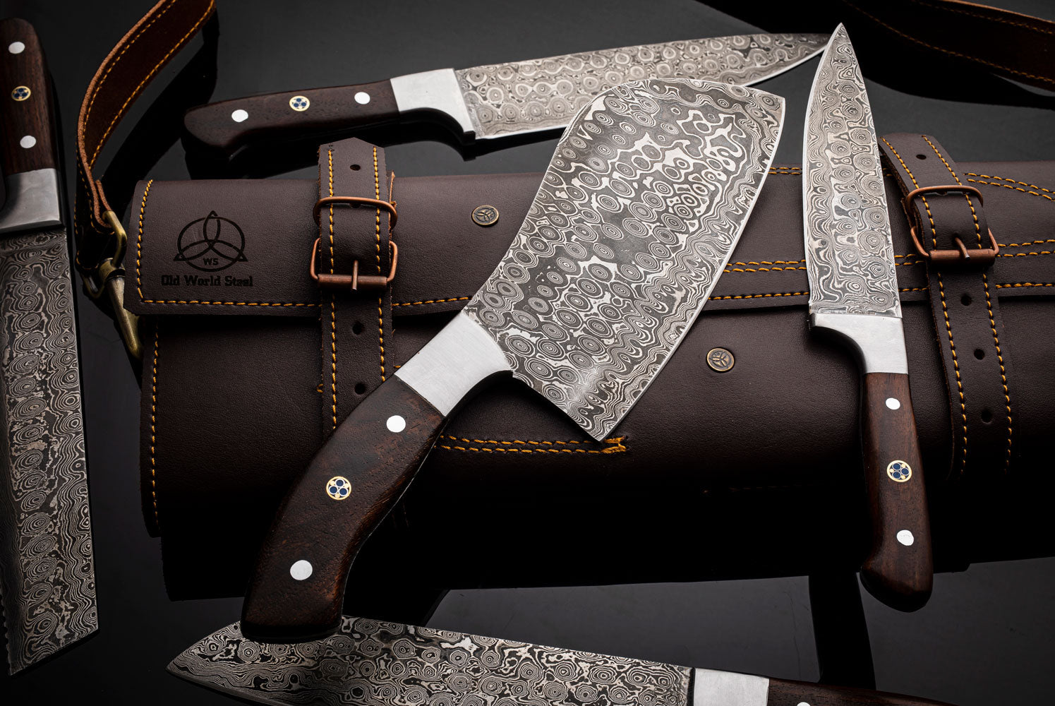 Gift for Dad - Chef de Cuisine - Cutlery Set (Brown)