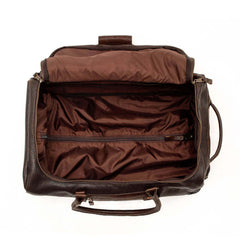 Theodore Leather Rolling Carry-On Duffle Bag