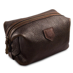Theodore Leather Toiletry Wash Bag