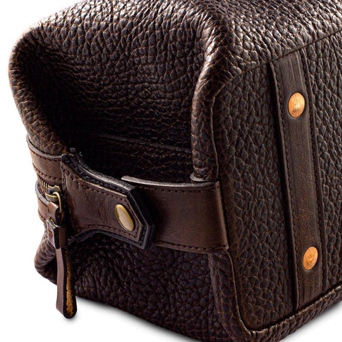 Theodore Leather Toiletry Wash Bag