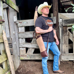 White Wing Waxed Canvas Hunting Shotgun Case-Bags > Hunting & Outdoor > Waxed Canvas-Smoke-Brown-Mission Mercantile Leather Goods