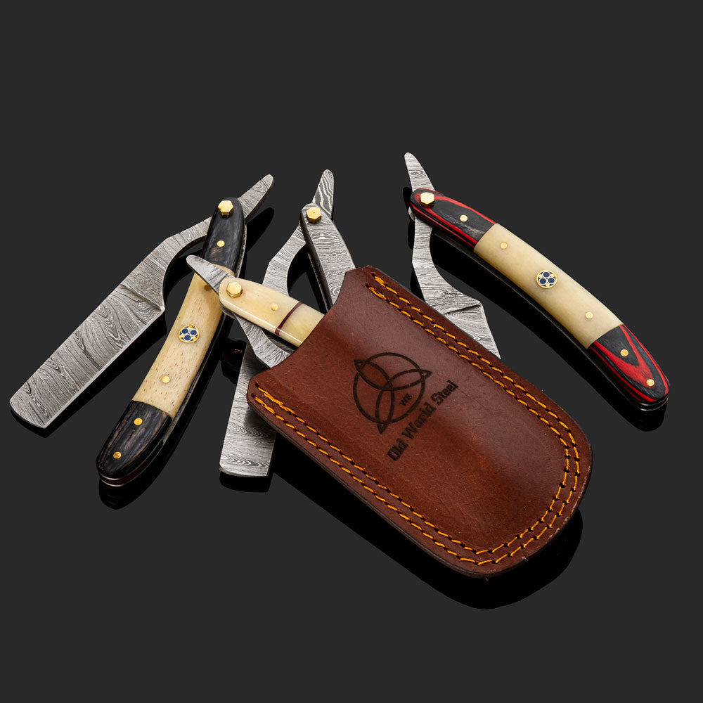 Straight Up Razor - Damascus Razor | Unique Christmas Gift for Dad ...