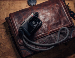 Theodore Leather Messenger Bag