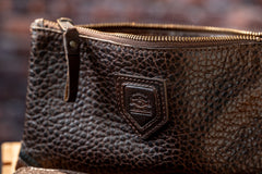 Theodore Leather Zippered Pouch