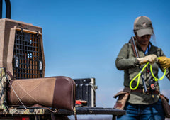 White Wing Waxed Canvas Hunting Shotgun Case-Bags > Hunting & Outdoor > Waxed Canvas-Smoke-Brown-Mission Mercantile Leather Goods