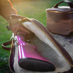 White Wing Waxed Canvas Hunting Shotgun Case-Bags > Hunting & Outdoor > Waxed Canvas-Smoke-Brown-Mission Mercantile Leather Goods